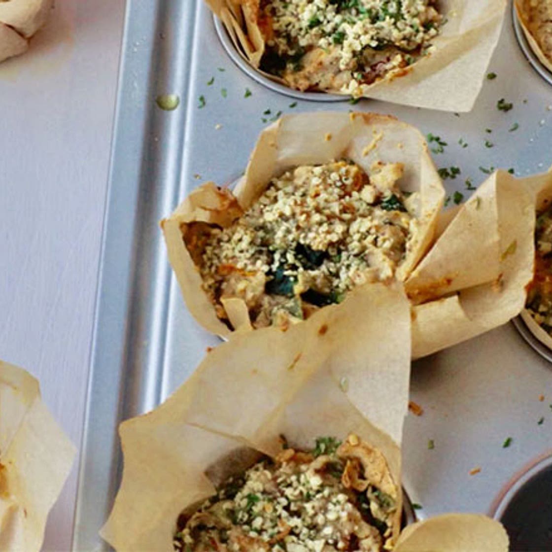 Rainbow Chard & Tofu Vegan Muffins