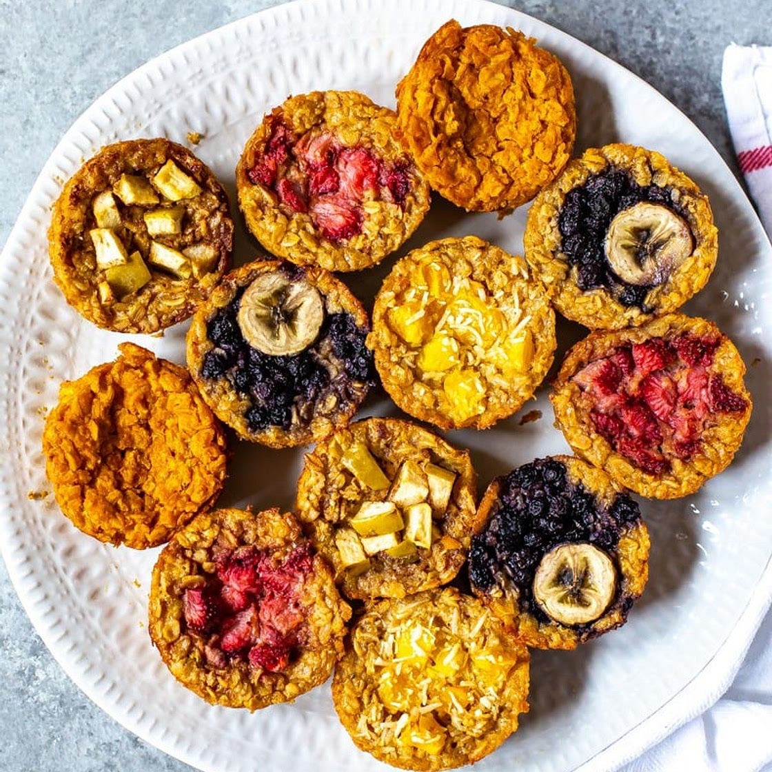 Baked Oatmeal Cups {5 Ways}