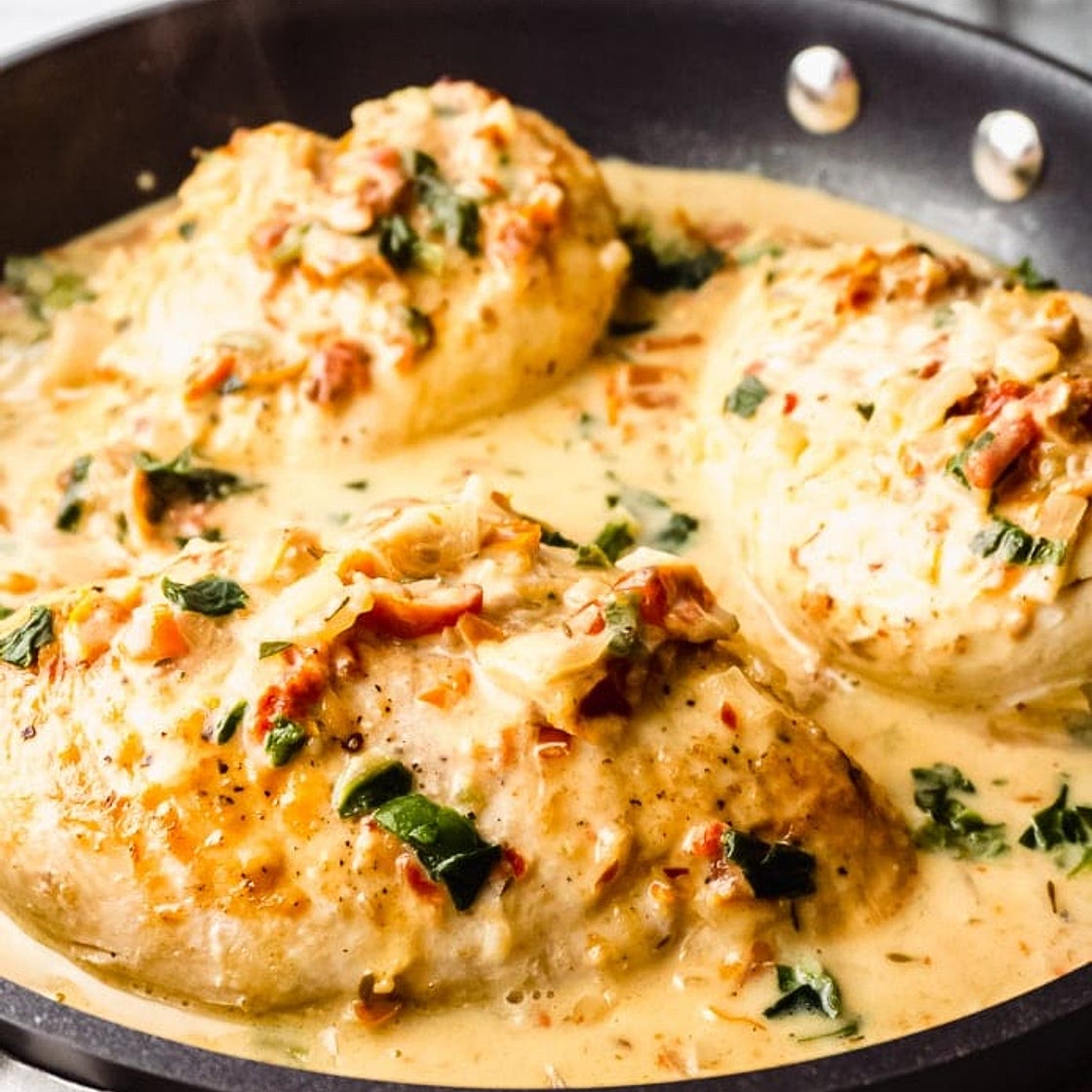 Creamy Keto Tuscan Chicken