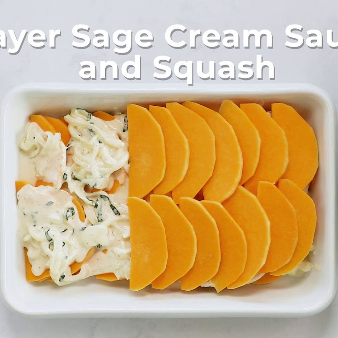 Cheesy Sage and Butternut Squash Gratin