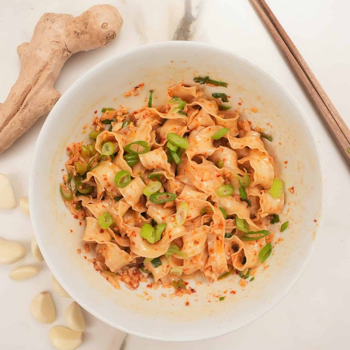 Sesame Garlic Oil Noodles