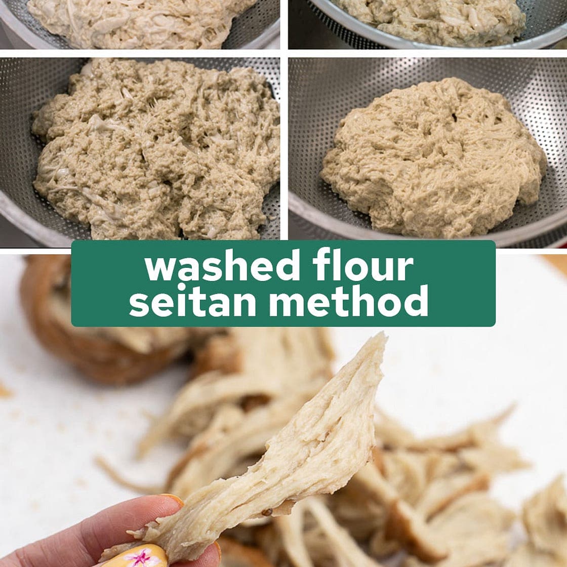 Washed Flour Seitan Method