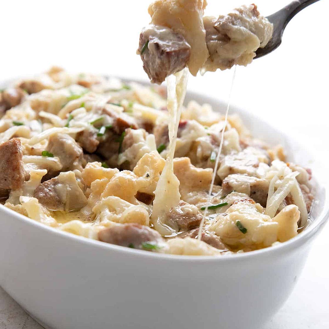Keto Smoked Sausage Casserole Recipe