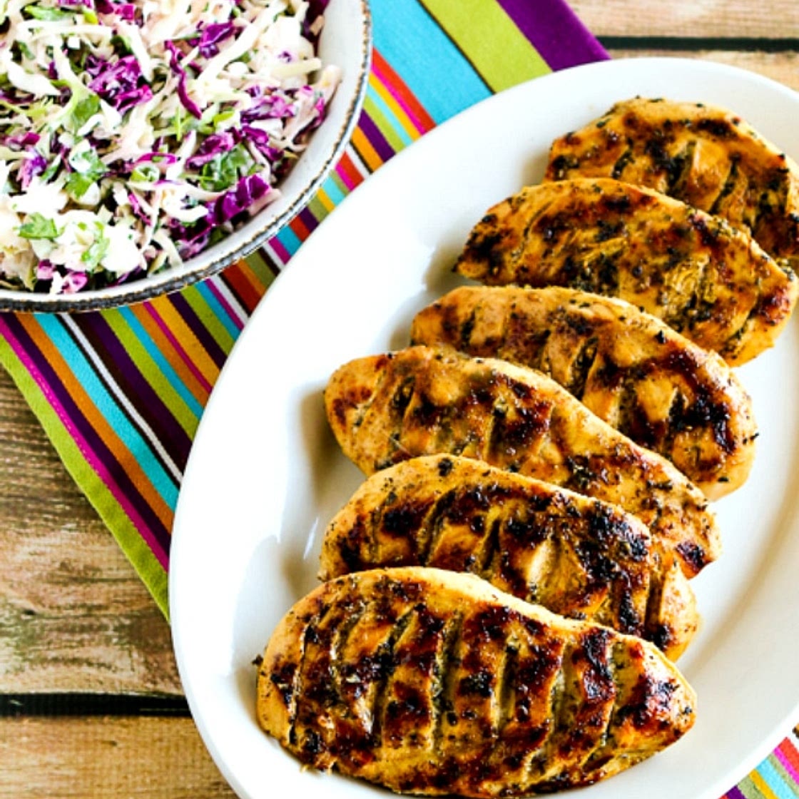 Garlic, Lemon, and Herb Grilled Chicken Breasts
