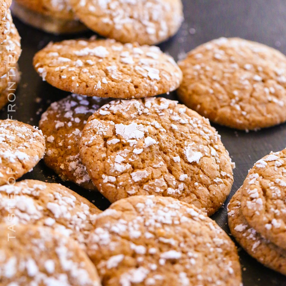 Gingerbread Crinkle Cookies