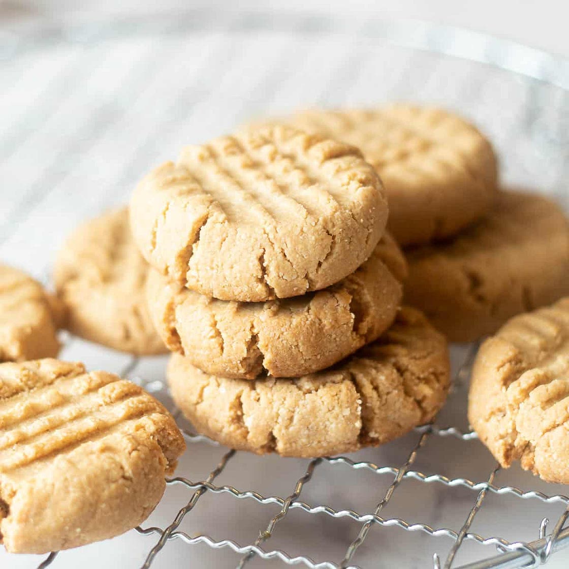 Almond Flour Peanut Butter Cookies (Vegan + Keto Option!)