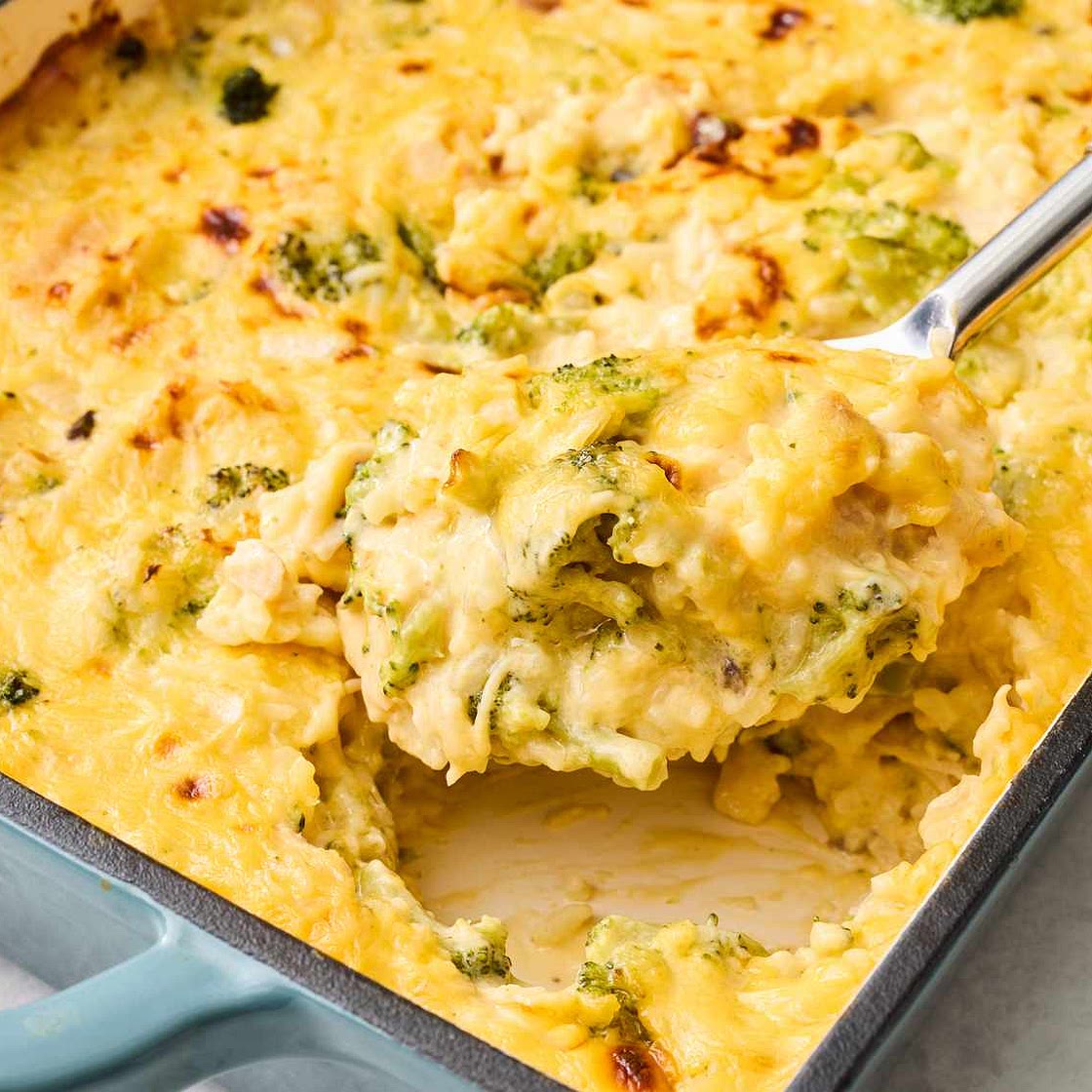 Broccoli, Rice, Cheese, and Chicken Casserole
