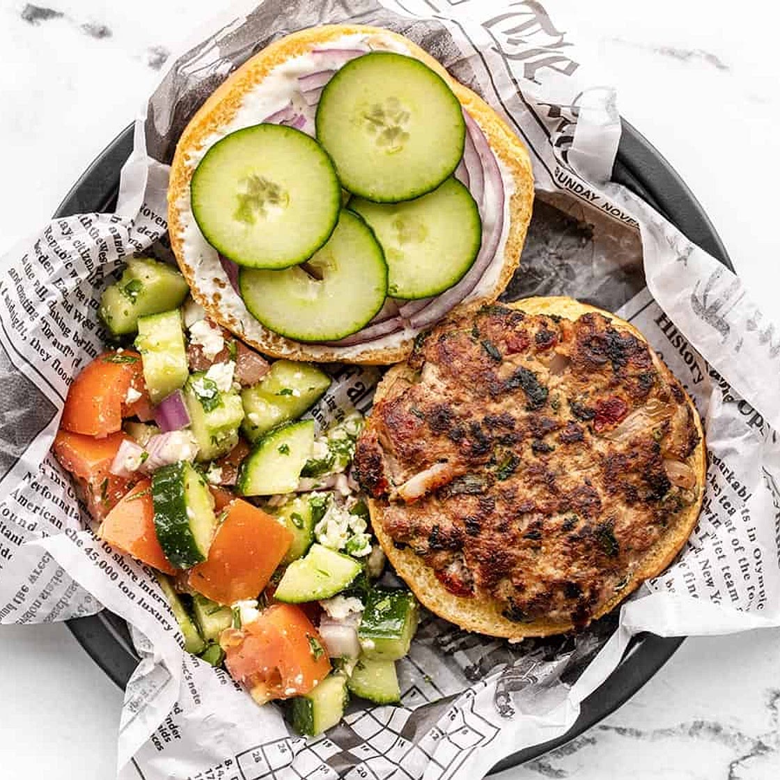 Mediterranean Turkey Burgers