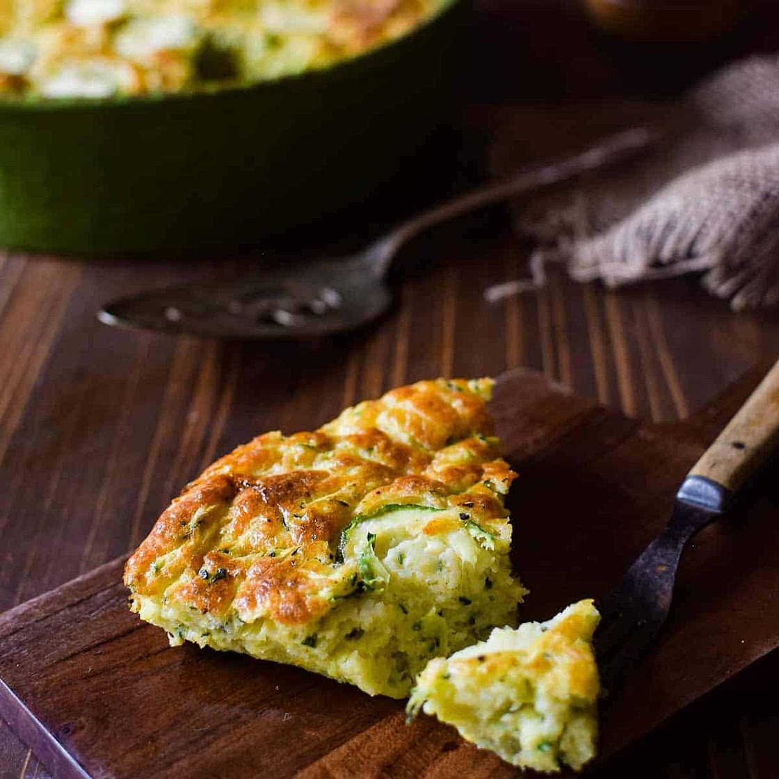 Crustless Zucchini Pie
