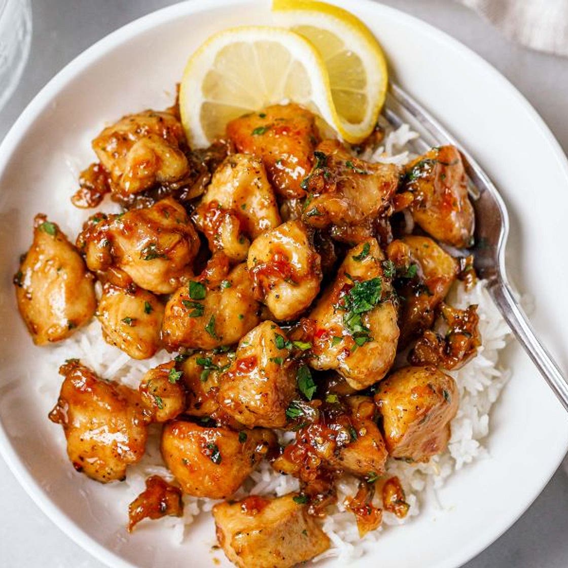 Honey Garlic Chicken Bites