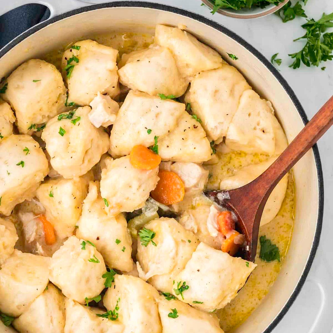 Easy Chicken And Dumplings With Canned Biscuits