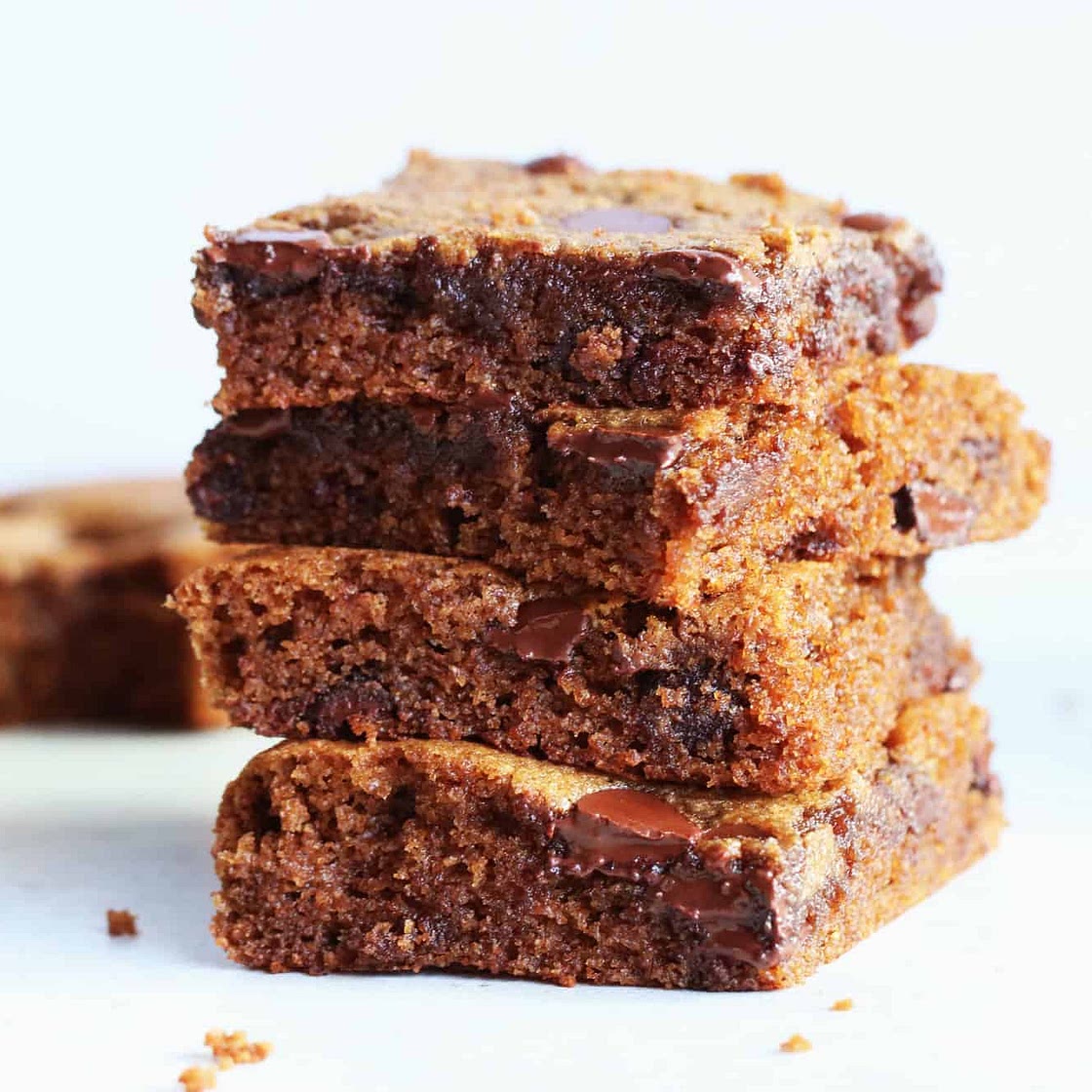 Chocolate Chip Gingerbread Blondies