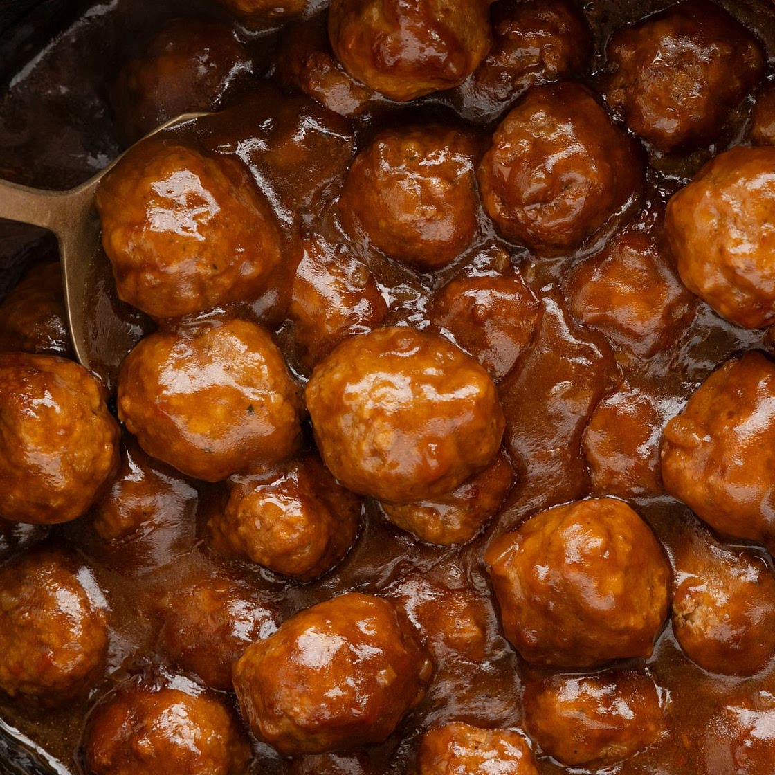 Slow Cooker Salisbury Steak Meatballs