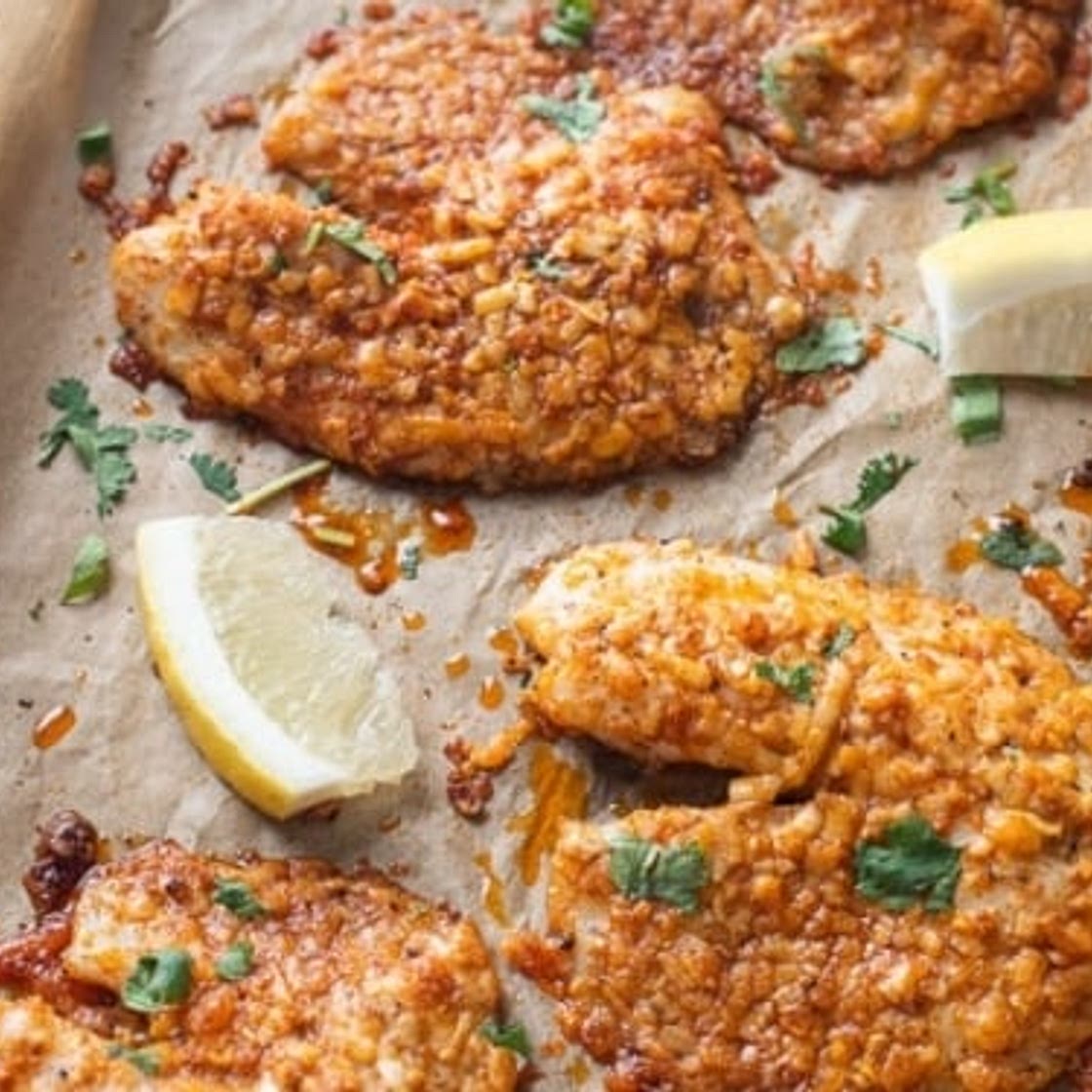 Garlic Parmesan Fish with Smoky Spices