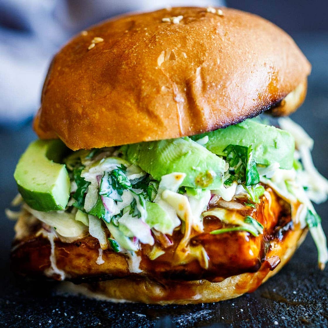 Crispy BBQ Tofu Sandwich