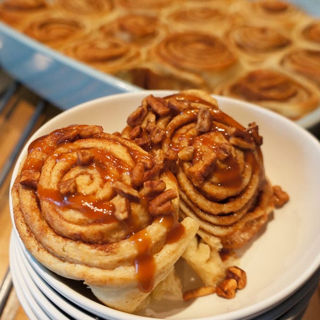 Recette des cinnamon rolls ou brioches roulées à la cannelle américaines