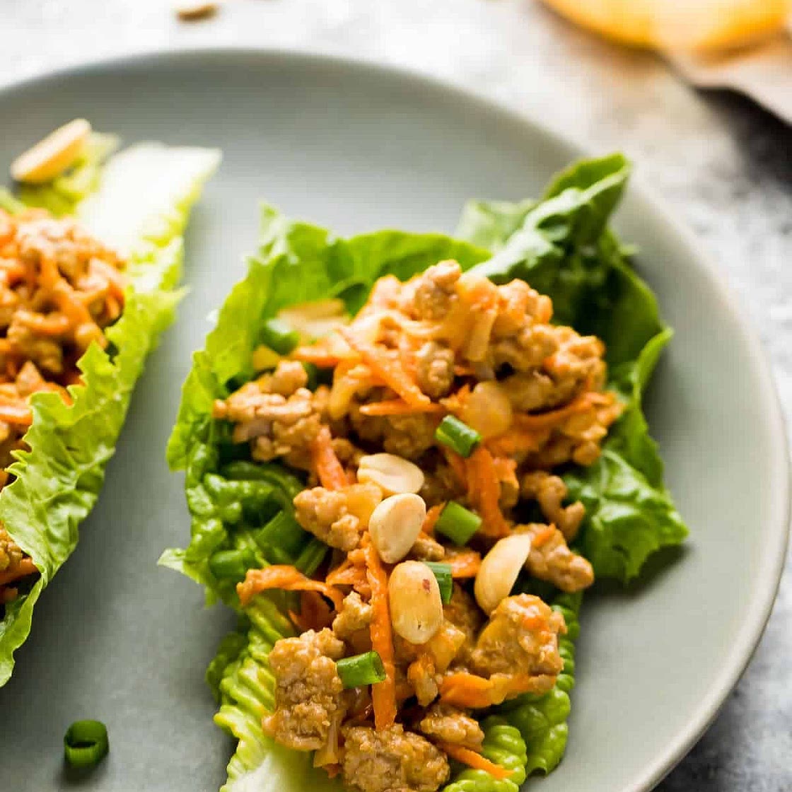 Thai Turkey Lettuce Wraps
