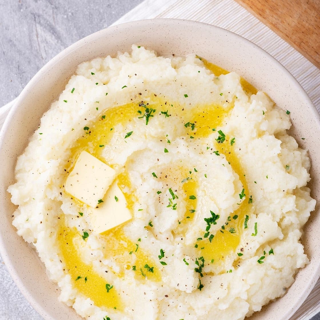 Keto Cauliflower Mashed Potatoes | Easy Keto Mashed Potatoes