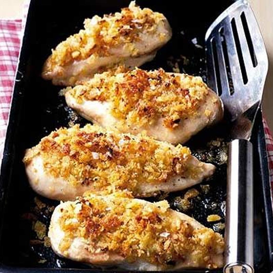 Inside-out chicken kiev