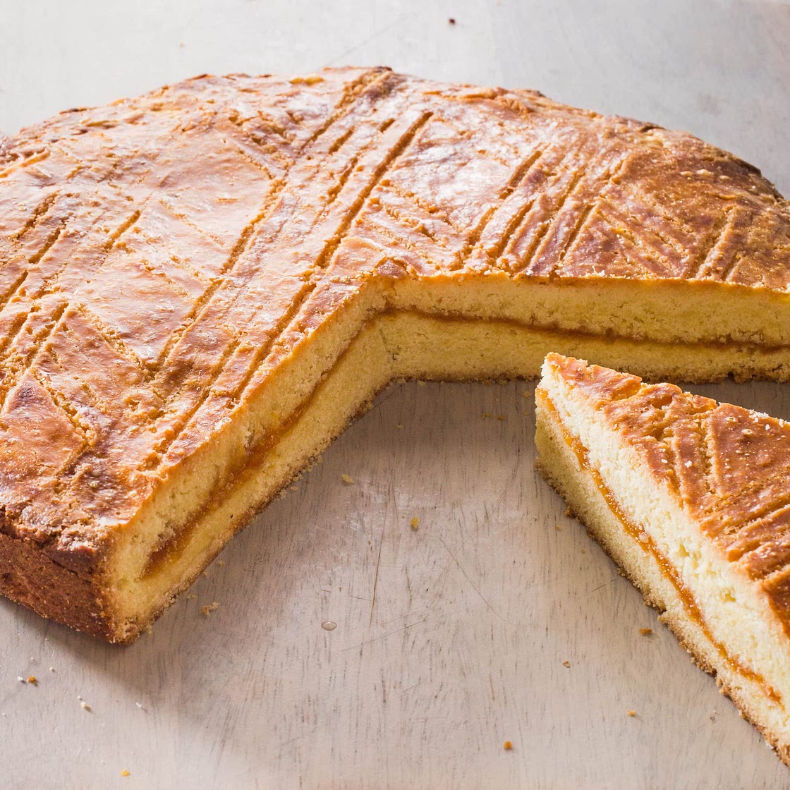 Gâteau Breton with Apricot Filling