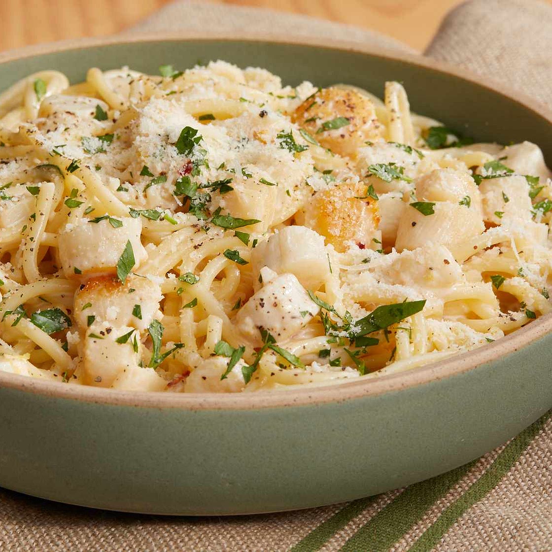 Creamy Bay Scallop Spaghetti