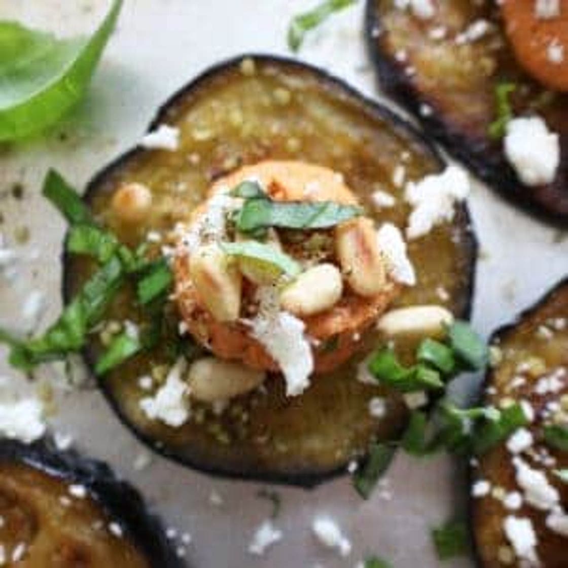 Mediterranean Eggplant Toastadas