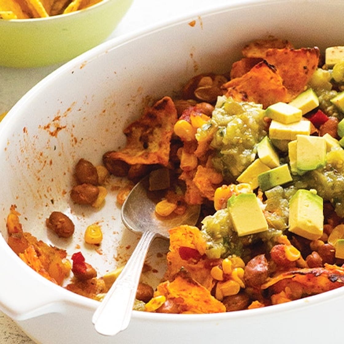 Tomatillo Tortilla Bake