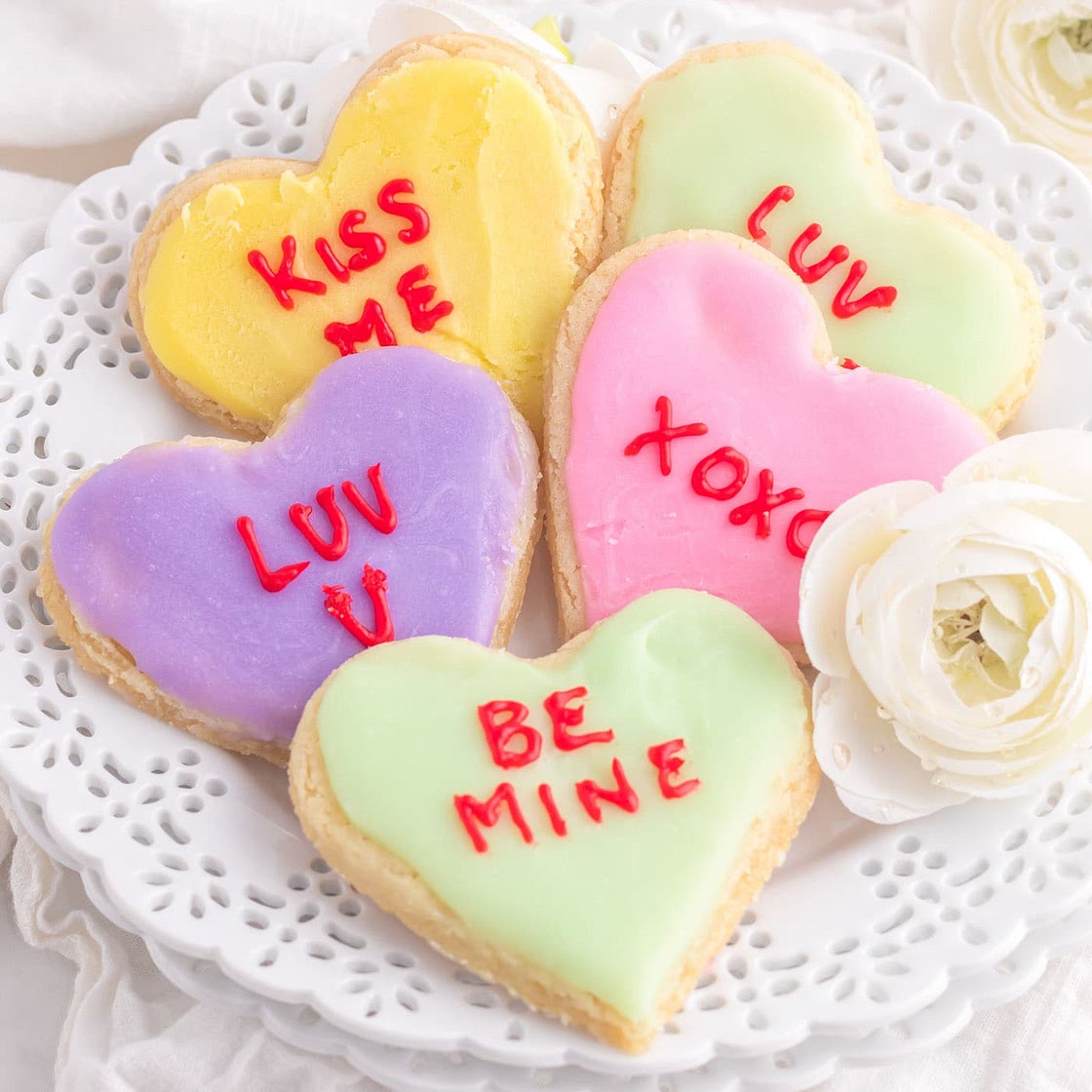 Conversation Heart Cookies