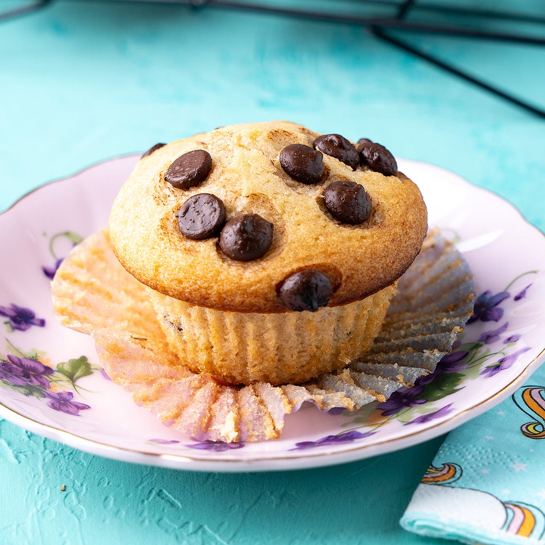 Dairy Free Chocolate Chip Muffins
