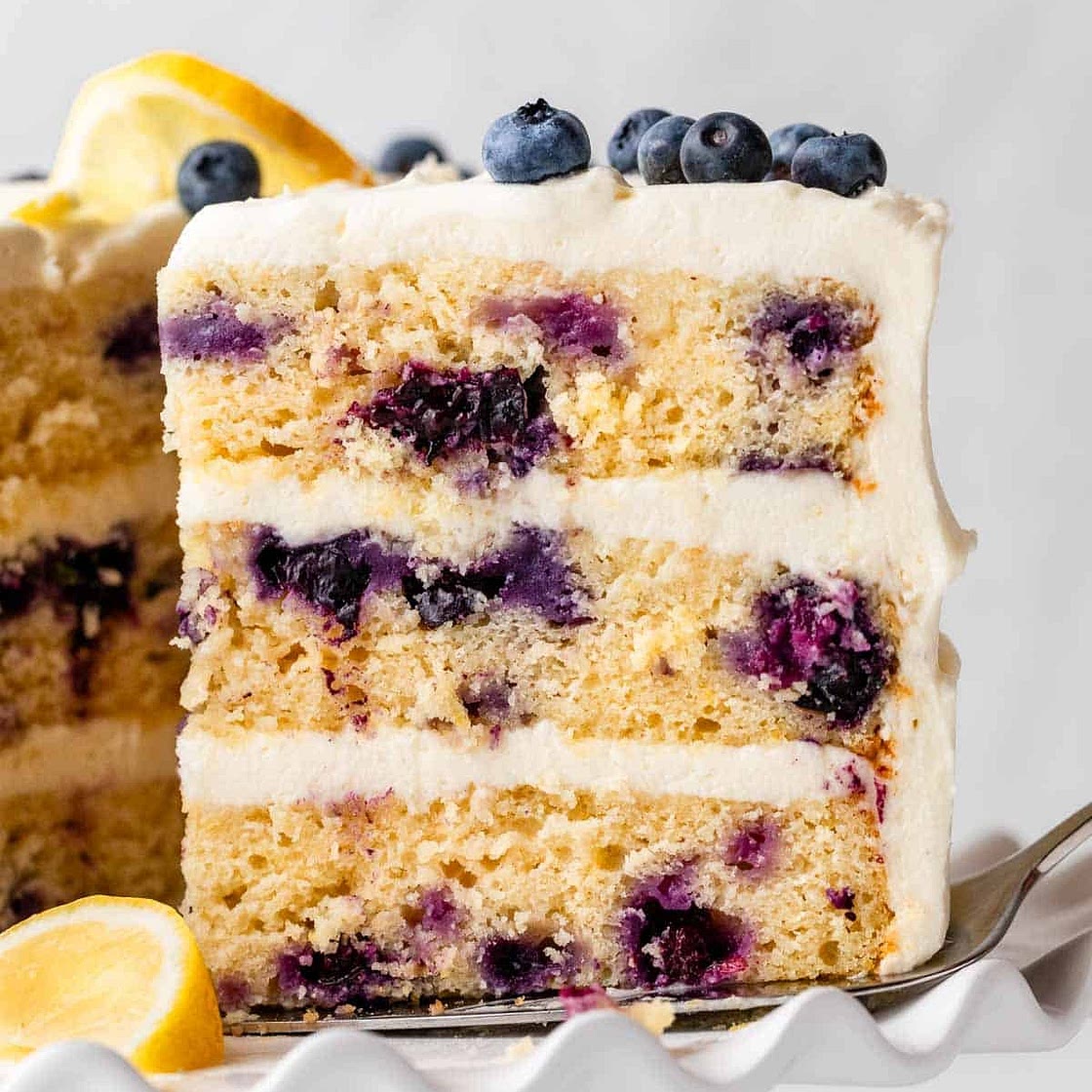 Lemon Blueberry Layer Cake