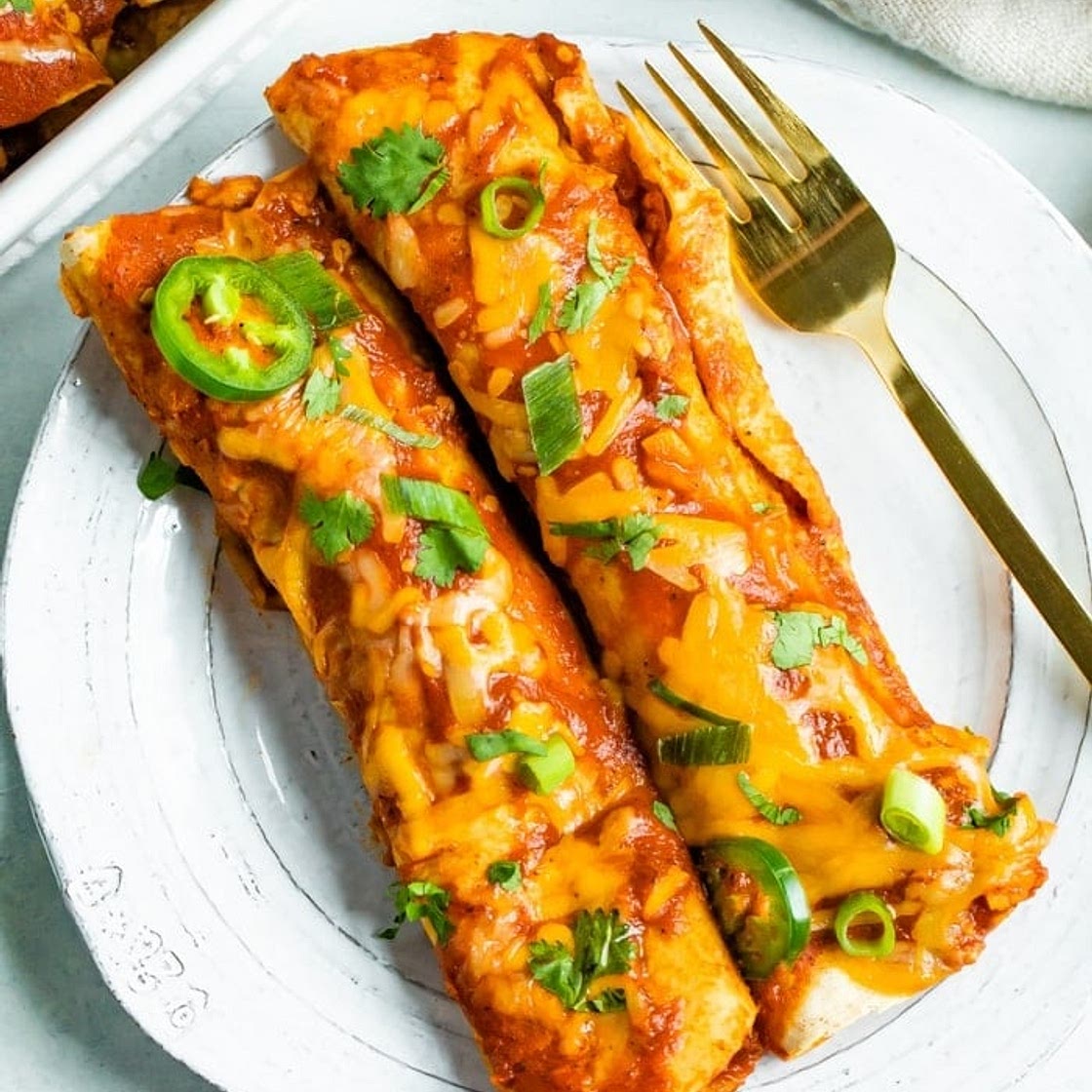 Healthy Chicken Enchiladas