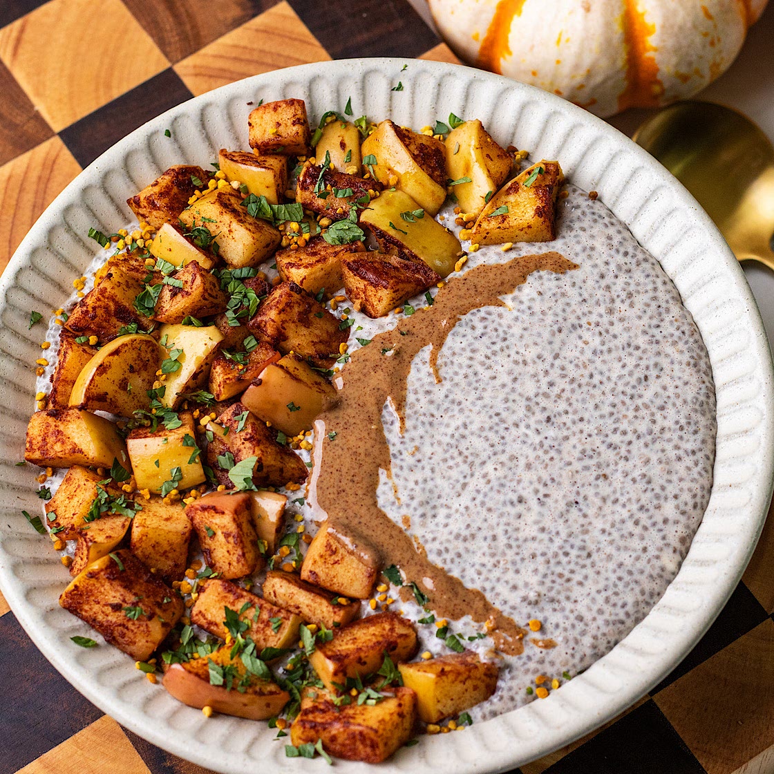 High Protein Apple Pie Chia Pudding