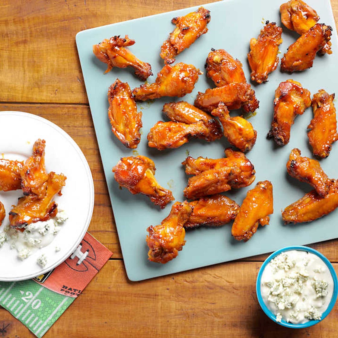 Bourbon-Glazed Chicken Wings