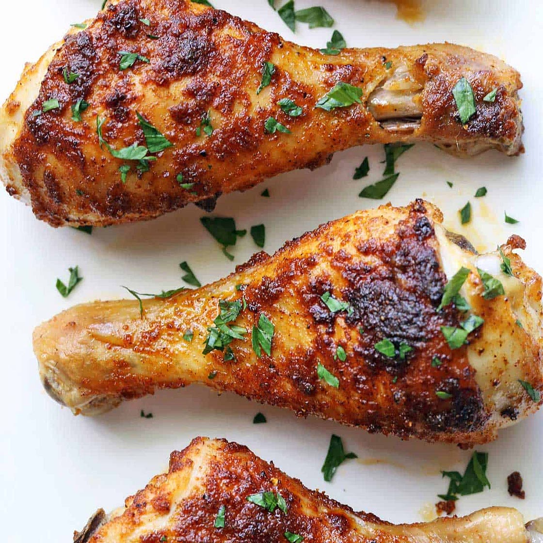Crispy-Skinned Baked Chicken Drumsticks