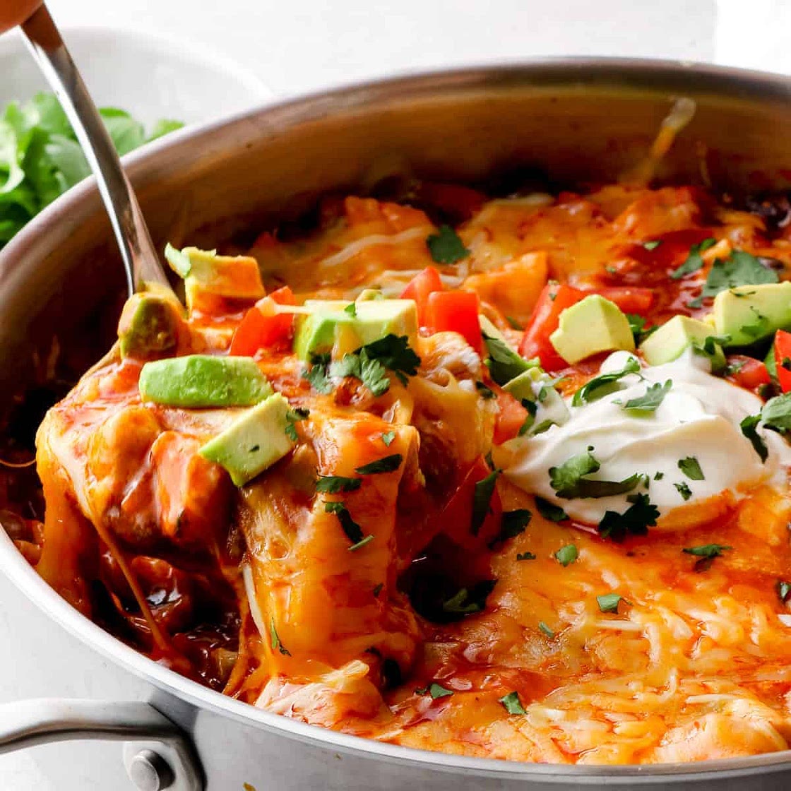 Chicken Enchilada Skillet Recipe