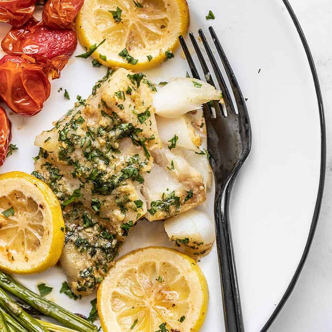 Garlic Butter Baked Cod