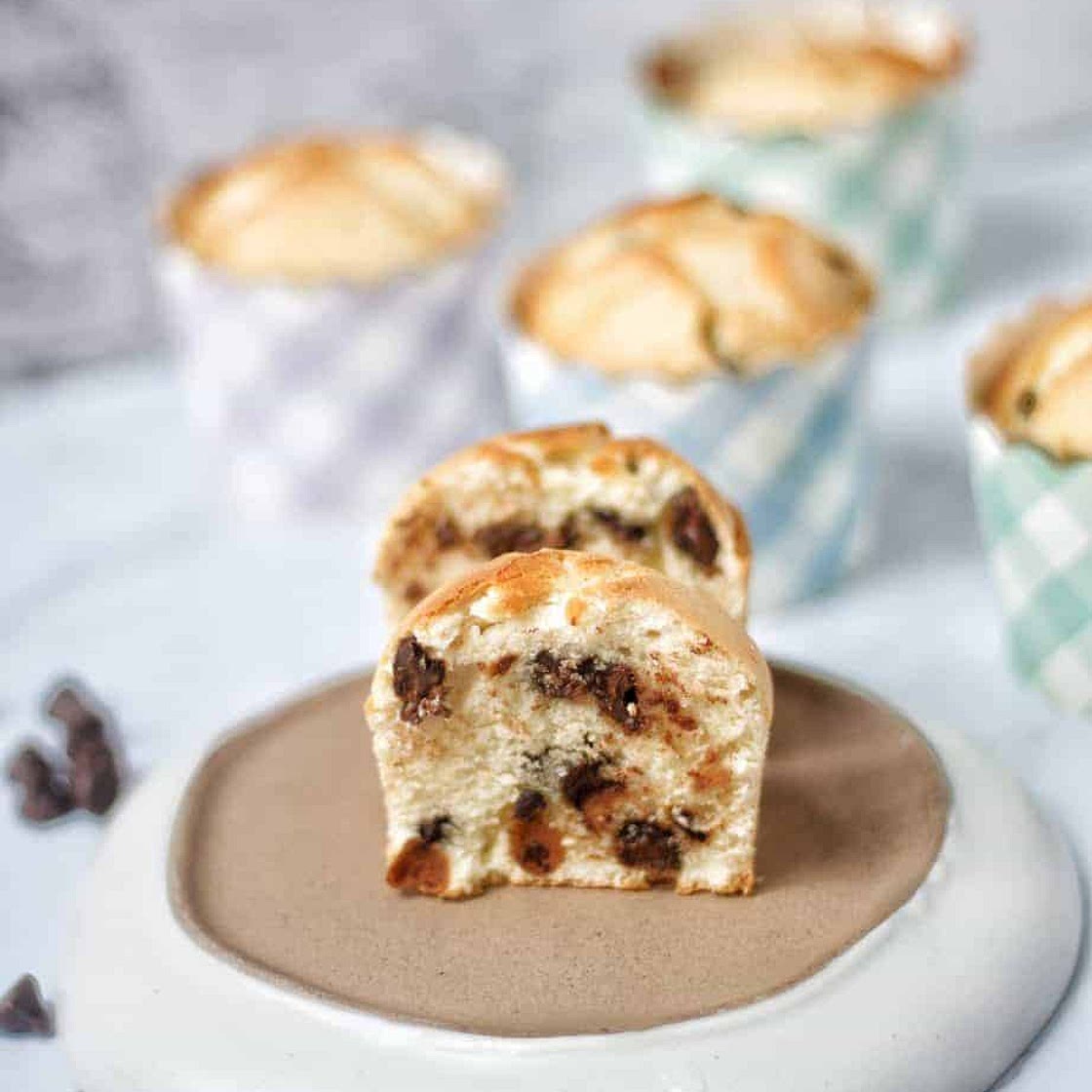 Chocolate chip muffin no milk