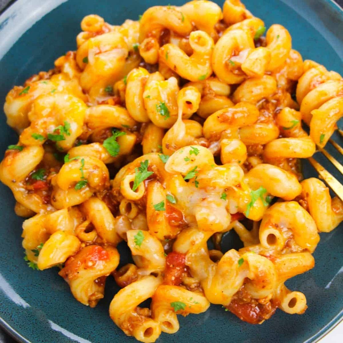 Beef Enchilada Pasta