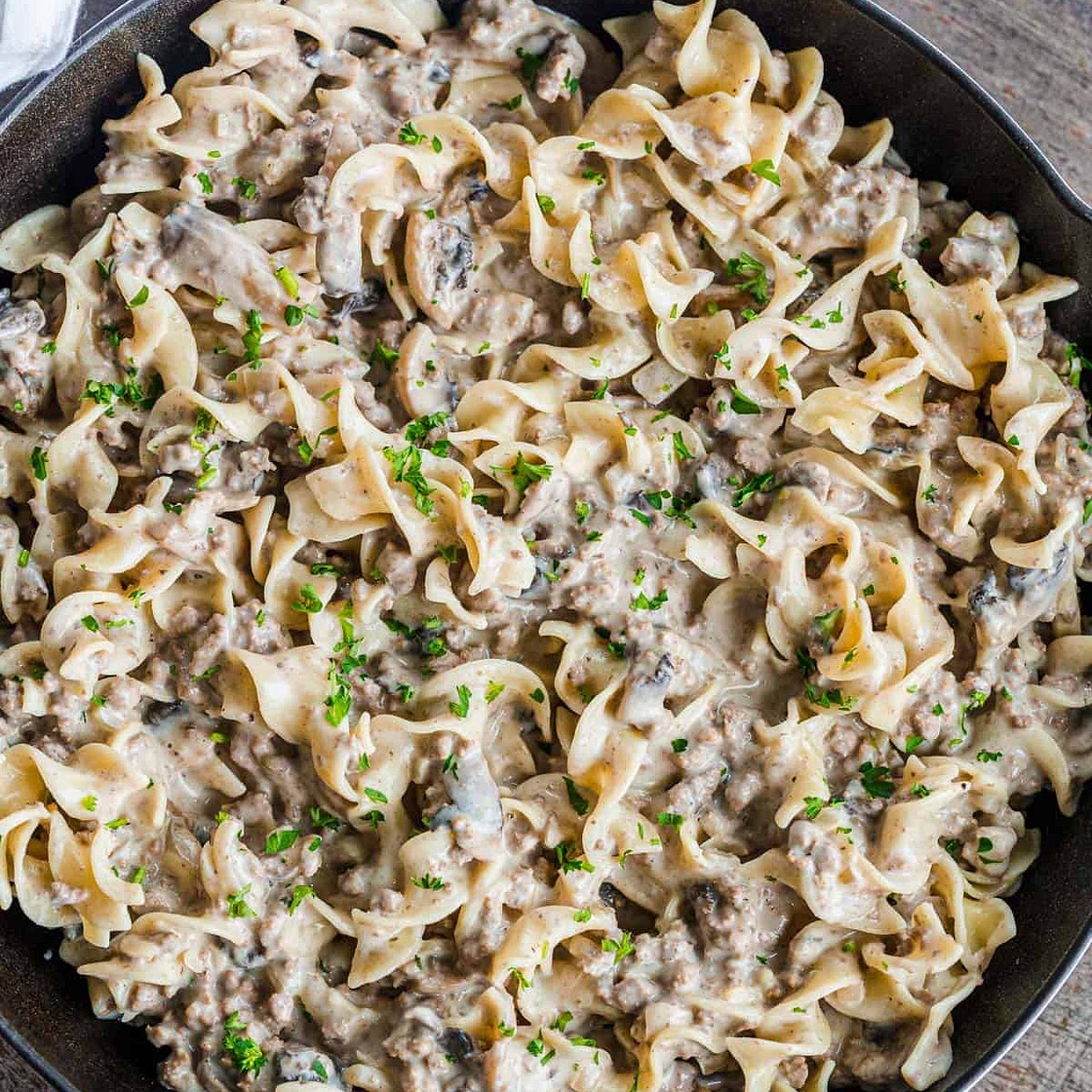 Ground Beef Stroganoff