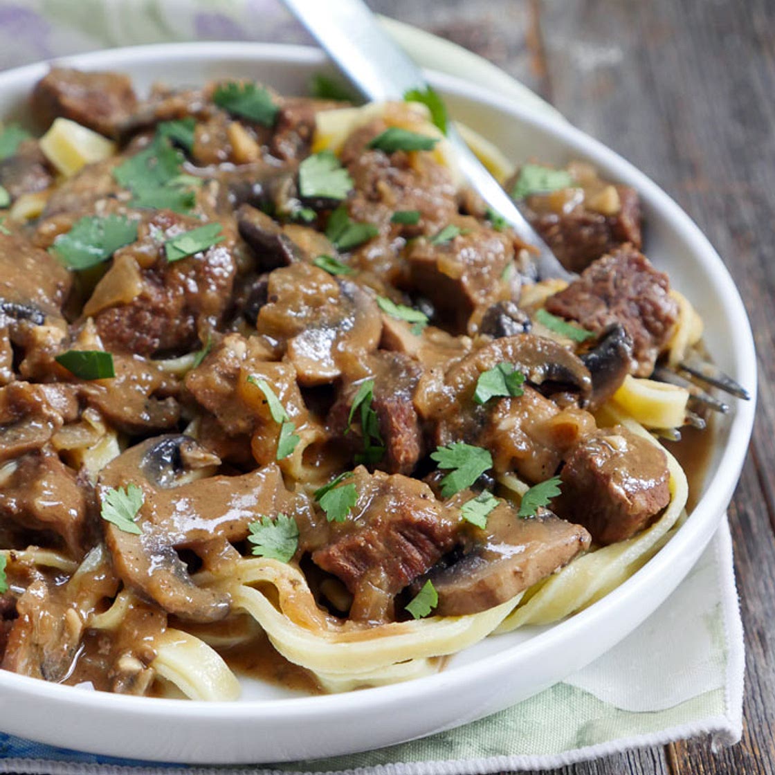Paleo Beef Stroganoff