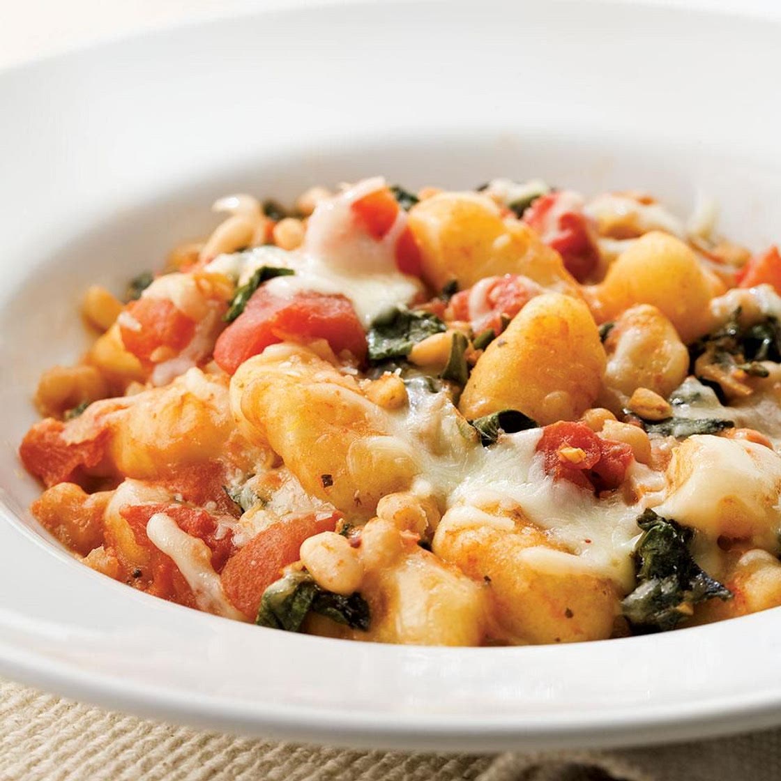 Skillet Gnocchi with Chard & White Beans