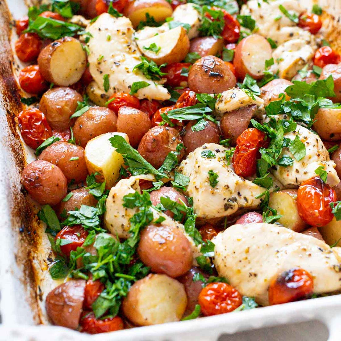 One Pan Chicken and Potatoes