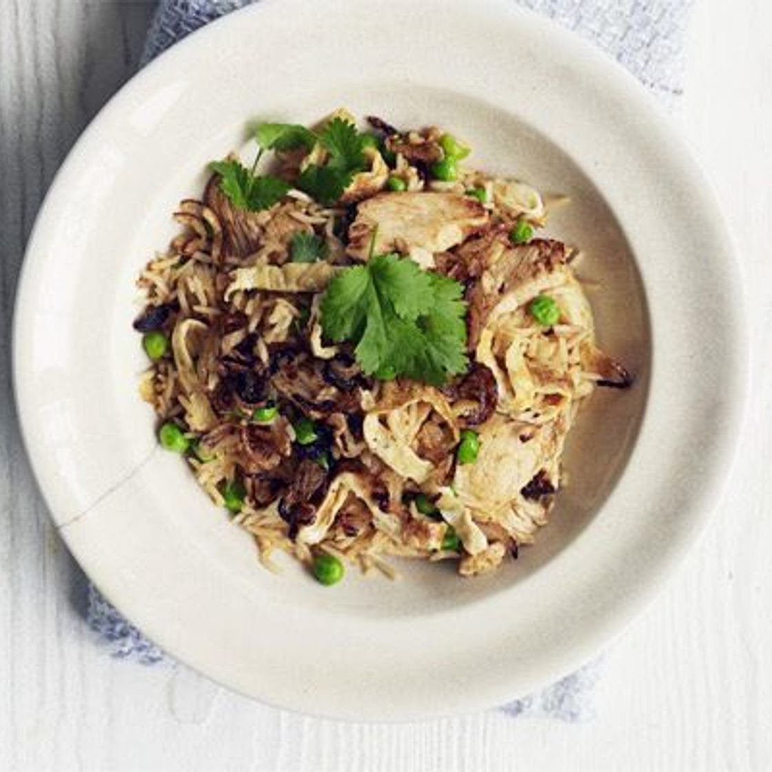 Spicy chicken nasi goreng