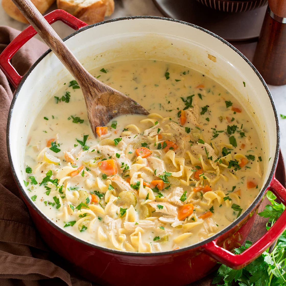 Creamy Chicken Noodle Soup