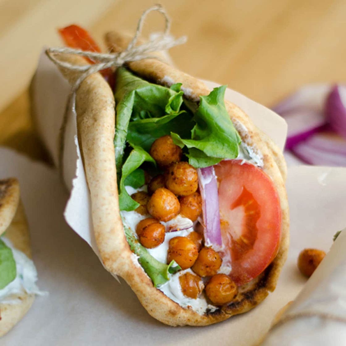 Roasted Chickpea Gyros