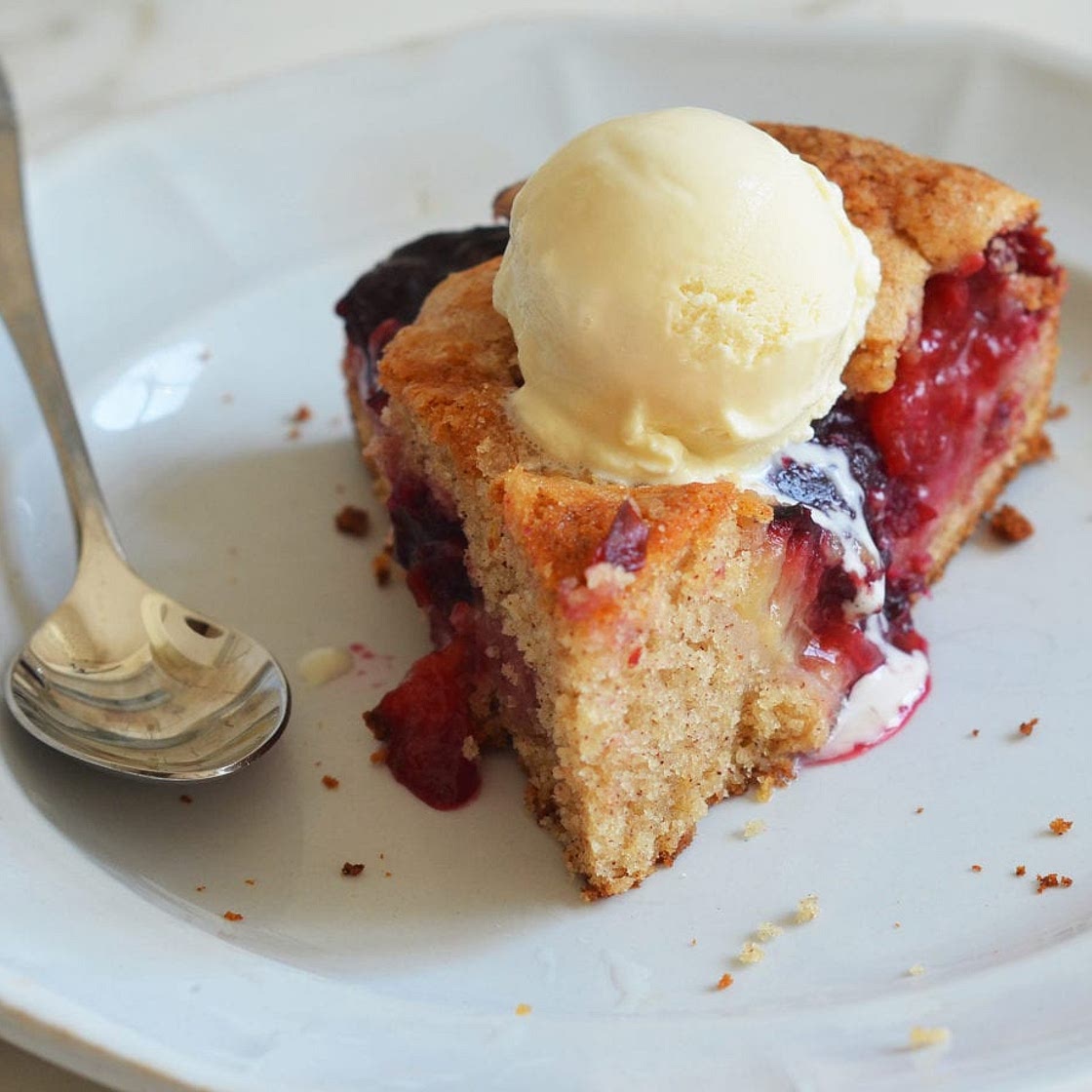 Late Summer Plum Cake