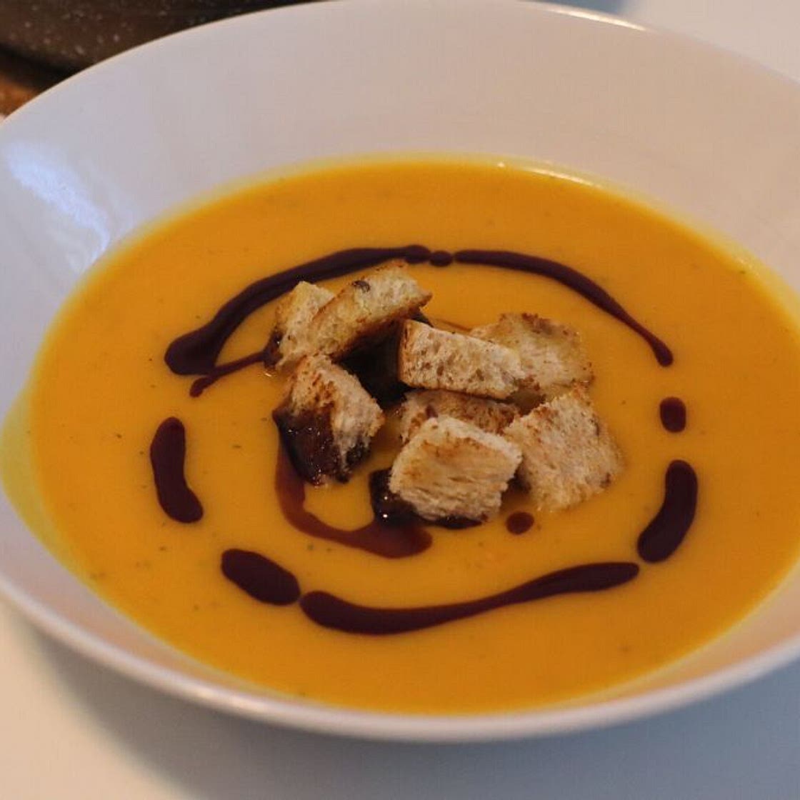 Creamy Pumpkin Soup With Coconut Milk