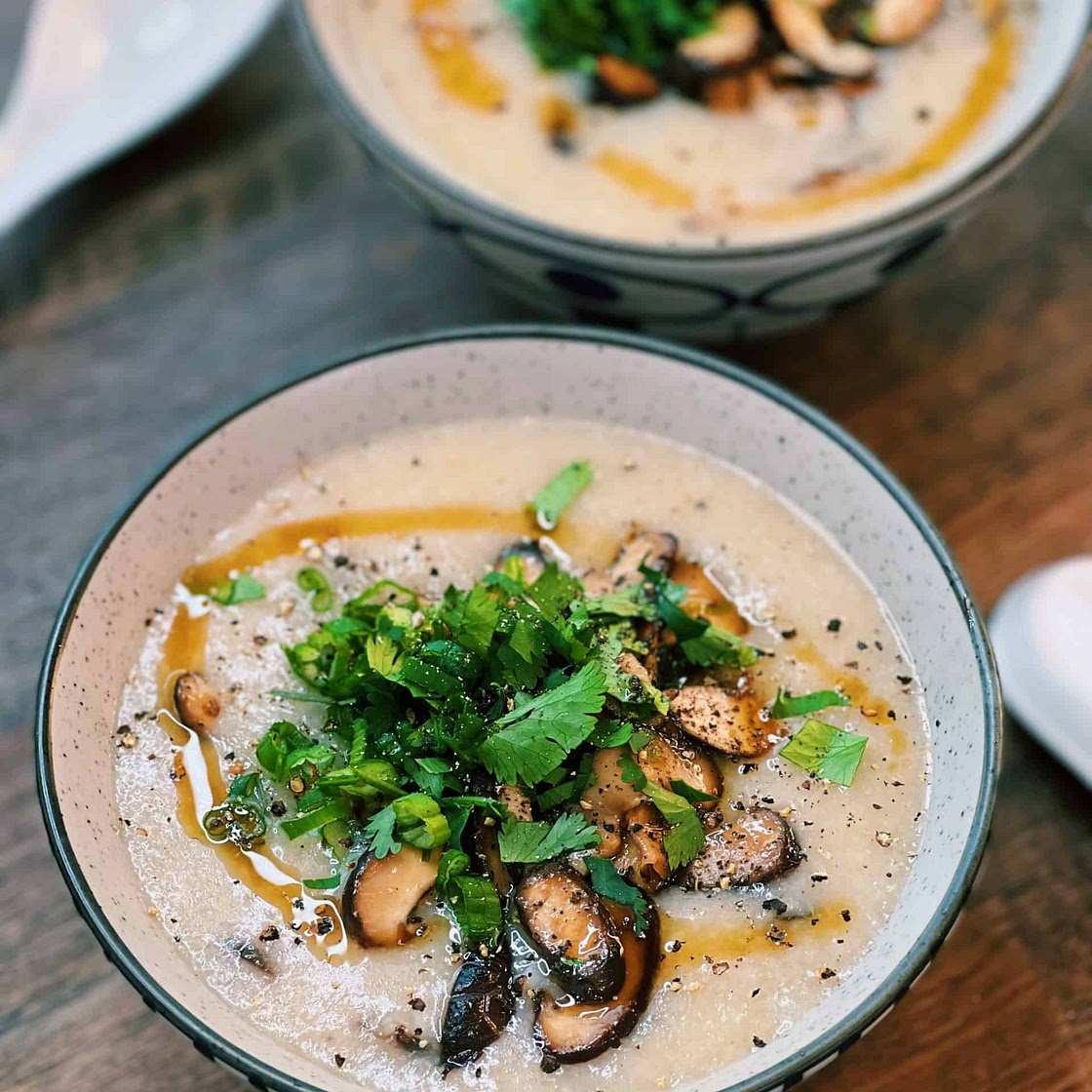 Mushroom congee