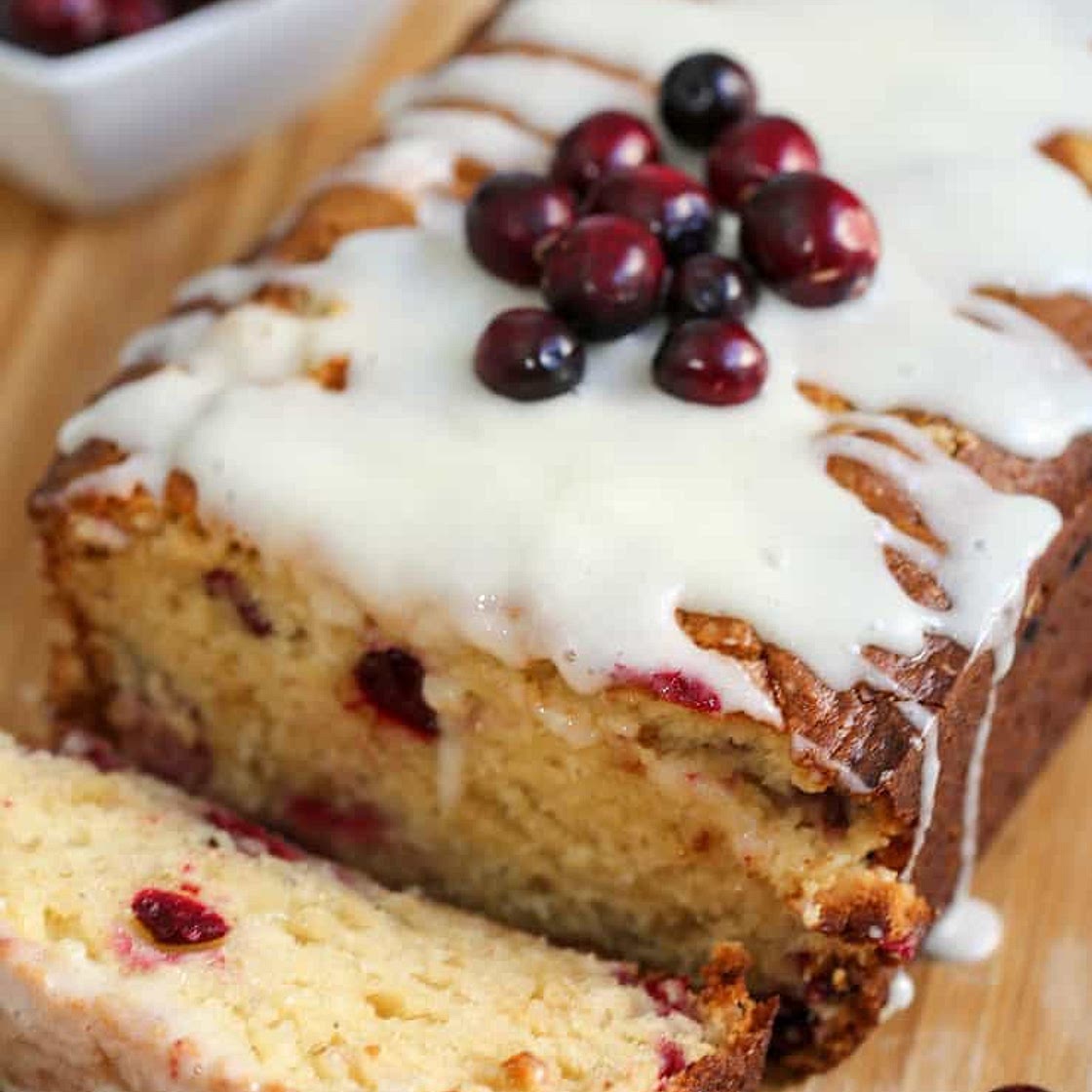 Cranberry Eggnog Bread