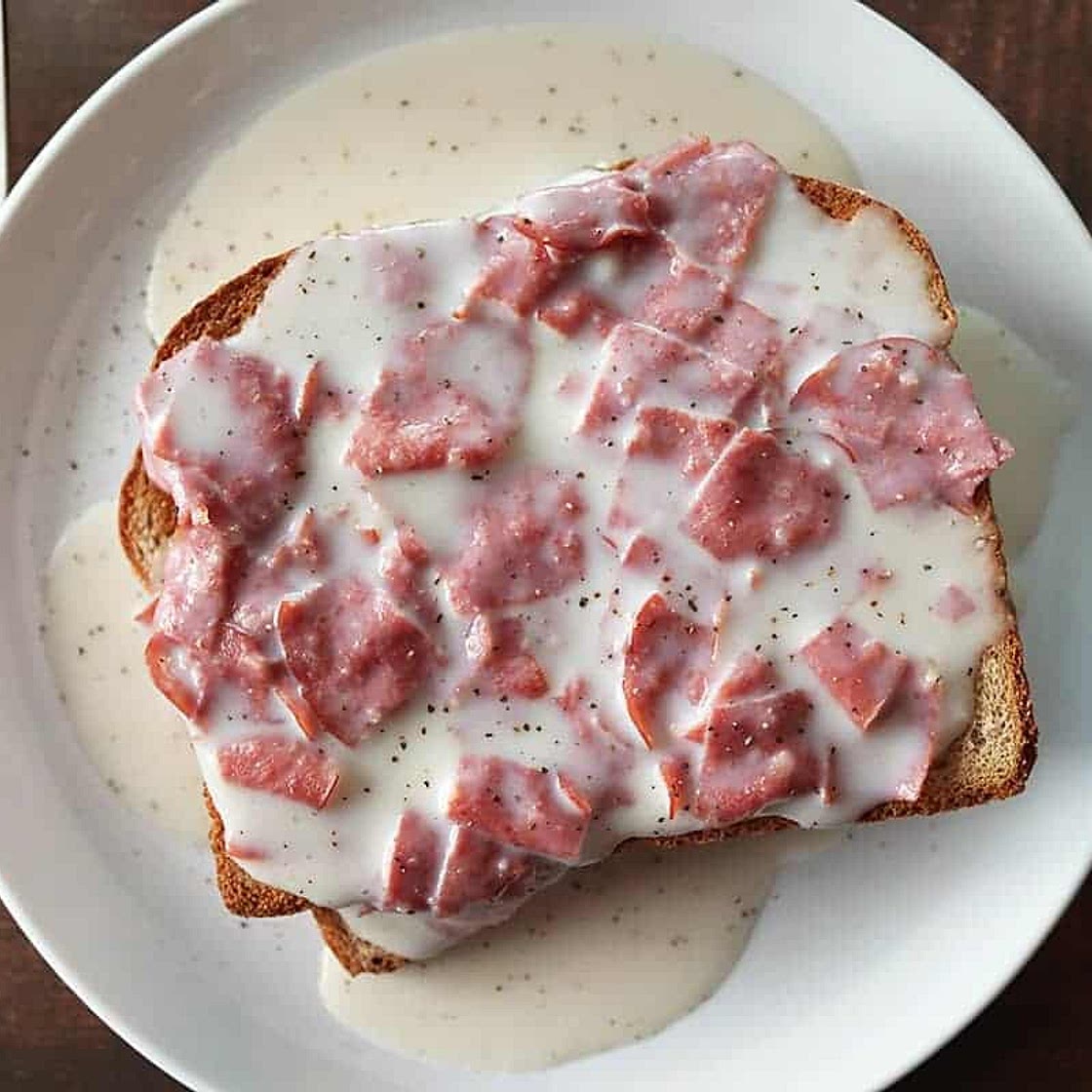 Creamed Chipped Beef on Toast